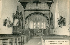 Interieur eglise Harcourt 1911 compressée